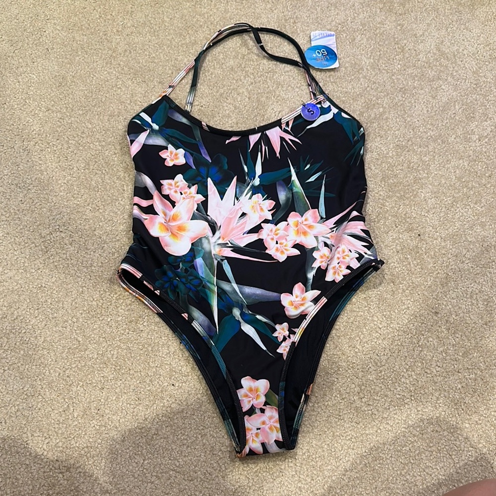 Forever 21 Black and Pink Bikini Swimwear